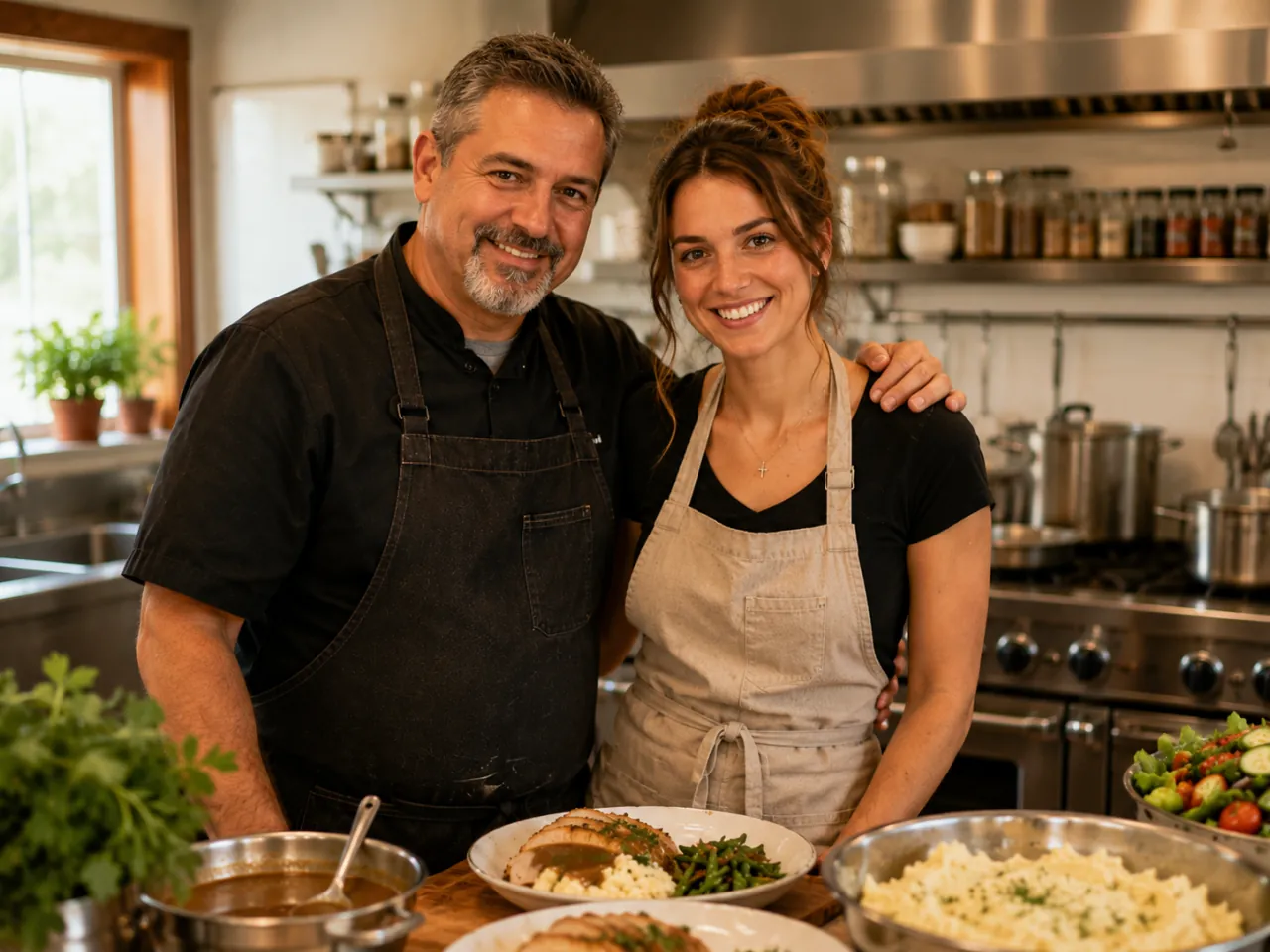Nick & Alyssa, the father-and-daughter owners of Pueblo Catering in Pueblo, CO