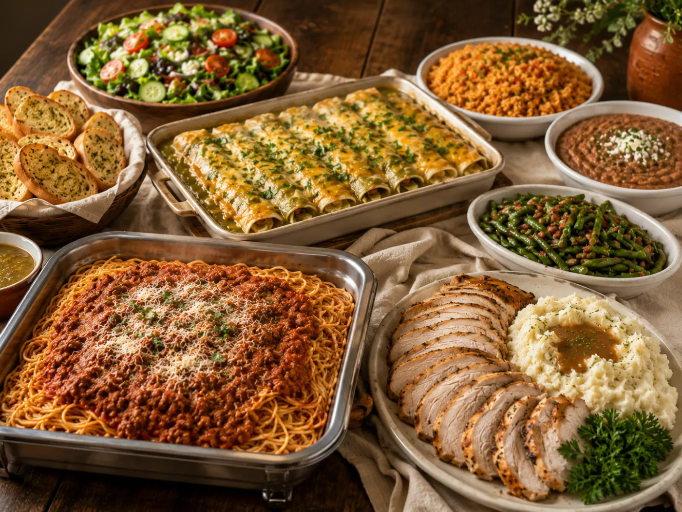 A colorful party catering buffet in Pueblo, CO