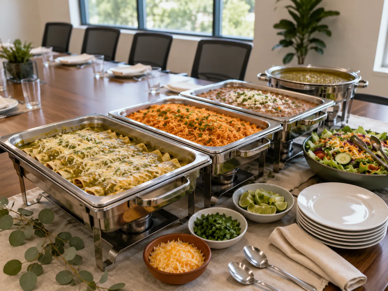 Catering buffet by Pueblo Catering in Pueblo, CO